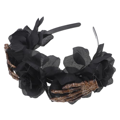 SOIMISS Halloween Stirnband mit Schwarzen Skelett Händen und Rosen Leichtes Partyaccessoire für Halloween Day Of The Dead Verstellbar und Bequem für Damen und Herren SOIMISS Halloween Stirnband mit Schwarzen Skelett Händen und Rosen Leichtes Partyaccessoire für Halloween Day Of The Dead Verstellbar und Bequem für Damen und Herren von SOIMISS