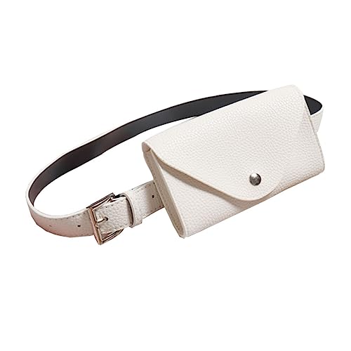 SOIMISS Beige Mini Gürteltasche Für Damen Aus Pu Umschlag Handytasche Mit Abnehmbarem Gürtel Kleine Pack Für Frauen Geeignet Als Geschenke Für Verliebte Freunde Und Familie von SOIMISS