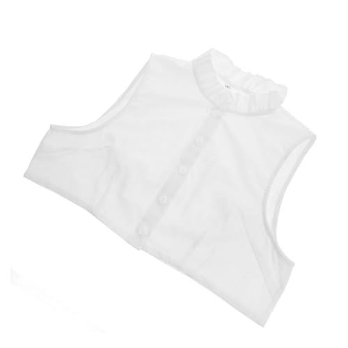 SOIMISS Falscher Kragen Für Damen Abnehmbares Lotusblatt-halbhemd Weißes Damenhemd Mit Falschem Kragen von SOIMISS