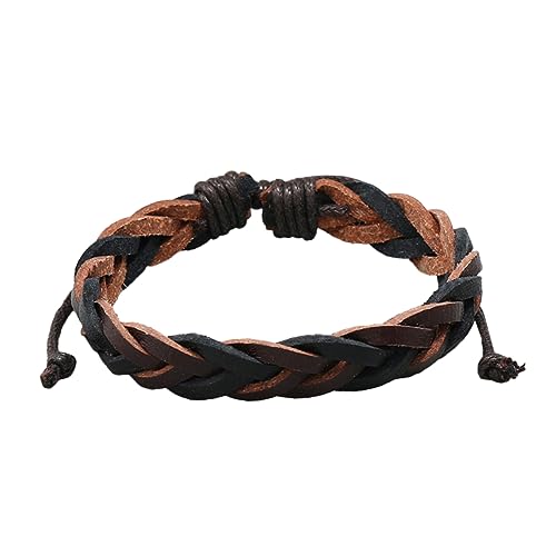 SOIMISS Herren Armband Geflochtenem Verstellbares Mehrlagiges Design Perfektes für Vater Ehemann oder Freunde für Besondere Anlässe von SOIMISS