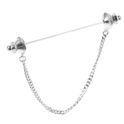 SOIMISS Herren Krawattennadel Mit Kette Kragennadel Brosche Dekorative Hemdkragennadel Anstecknadel Für Kleidung Langlebiges Accessoire von SOIMISS