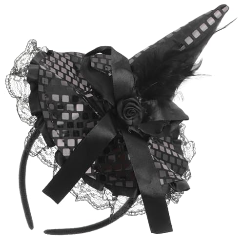SOIMISS Hexenhut Haarreif Für Halloween Cosplay Kreative Kopfbedeckung Mit Stilvollem Design Für Kostümparty Und Festliche Anlässe von SOIMISS