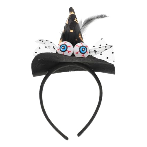 SOIMISS Halloween Hexenhut Haarreif Mit Spooky Augen Dekorative Kopfbedeckung Für Damen Und Mädchen Für Kostümpartys Maskeraden Und Halloween-verkleidungen von SOIMISS