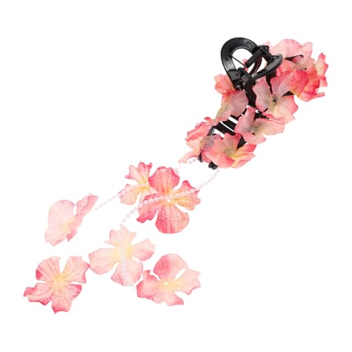 SOIMISS Hydrangea Flower Hair Claw Clip mit Quaste Boho Stil Leichter Rutschfester Haarklammer für Damen und Mädchen Sommerliche Strandfrisur für Urlaub Fotos und Outdoor Aktivitäten von SOIMISS