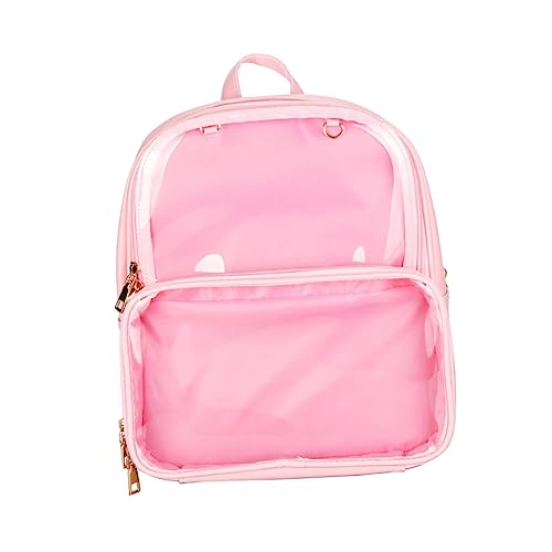 SOIMISS Transparenter Rucksack Aus Wasserdichtem Material Mit Reißverschluss Verstellbare Riemen Für Hohen Teenager-mädchen Und Jungen Schnelle Sicherheitskontrollen Einfa von SOIMISS