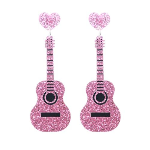 SOIMISS Klassische Gitarren ohrringe Damen Anhänger Stylische Ohrhänger Vintage Ohrschmuck Elegant für Alltag und Festtage Geschenkidee für Frauen und Mädchen von SOIMISS