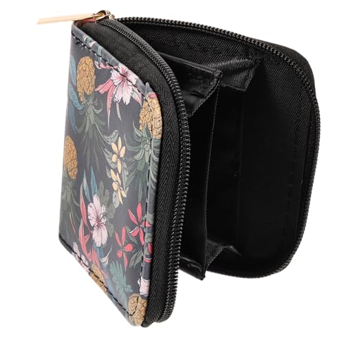 SOIMISS Kompakte Geldbörse Mit Blumenmuster Für Damen Multifunktionale Pu-Zipper-geldbörse Im Ethnischen Stil Für Karten Münzen Und Kleine Gegenstände Für Alltag von SOIMISS