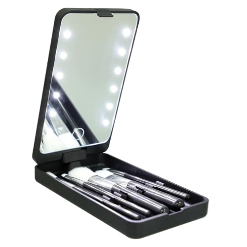 SOIMISS Kompakte Wimpernbox mit LED licht und Spiegel Leichtes Kunststoff eyelash Case für Reise Wiederverwendbar Praktisches Aufbewahrungsetui für Falsche Wimpern als Geschenk für Frauen von SOIMISS