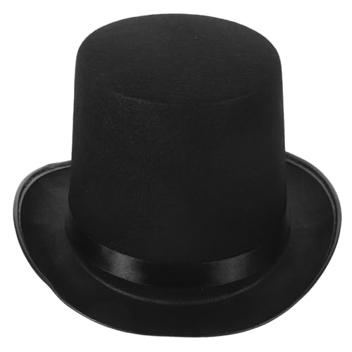 SOIMISS Kostümhut halloween costume halloween kleidung halloween kostuem partyzubehör Magierhut geführter Hut kleiner Filzzylinder yzma hut herren Partykostüm Hut Zaubererkostüm Hut Black von SOIMISS