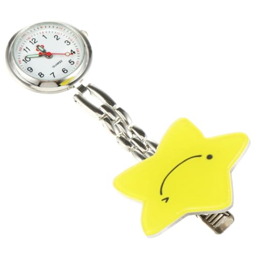 SOIMISS Krankenschwester Taschenuhr Mit Clip-Design Quarzuhr Legierungsmaterialien Langlebig Für Ärzte Und Pflegekräfte von SOIMISS