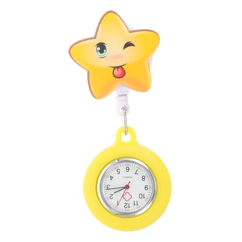 SOIMISS Krankenschwesteruhr Zum Anklipsen Einziehbare Taschenuhr Praktische Uhr Für Medizinisches Personal Hochwertige Materialien Täglicher Gebrauch von SOIMISS