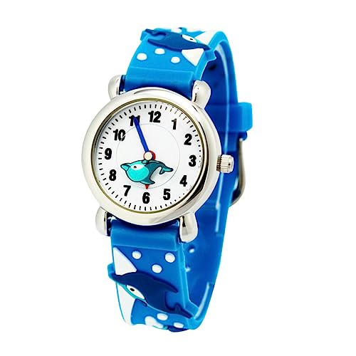 SOIMISS Junge Mädchen Delfin Uhr Cartoon Delfin Junge Mädchen Uhr Mit Verstellbarem Armband Aus Weichem Material Für Zeitkonzepte Und Präzise Zeitmessung von SOIMISS