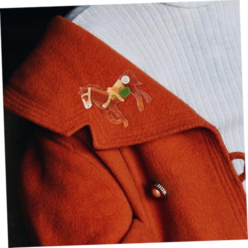 SOIMISS Kreative Pferde Brosche aus Metall Leichtes Tier Anstecknadel Accessoire für Damen Vielseitig für Jacken Hüte Rucksäcke Chinesisches Neujahrs Schmuckstück mit Kulturellem Flair von SOIMISS