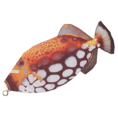 SOIMISS Kreatives Federmäppchen Fischform Großer Stauraum Stifttasche Schreibwaren Organizer für Schüler und Reisen Vielseitig Verwendbar von SOIMISS