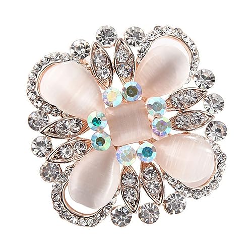 SOIMISS Rhinestone Brosche Clip Für Damen Stilvolle Katzenauge Brosche Als Kostümzubehör Für Hochzeiten Und Besondere Anlässe Design Mit Funkelnden Strasssteinen von SOIMISS