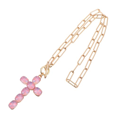 SOIMISS Kreuzkette mit Minimalistische Hip Hop Halskette für Männer Frauen für Katholiken Christen Eleganter Schmuck von SOIMISS