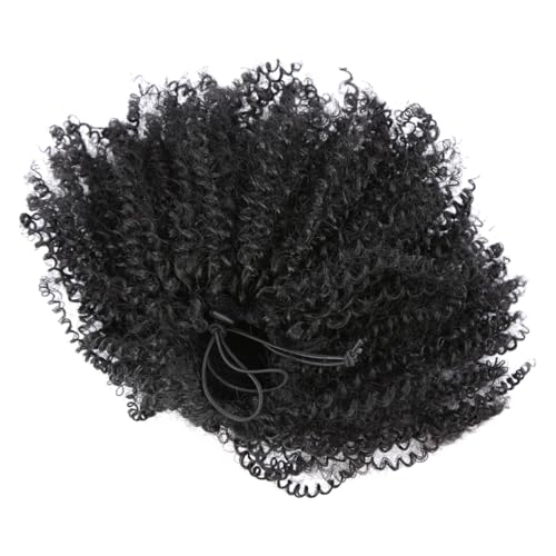 SOIMISS Kurze Lockige Ponytail Perücke Afro Stil Synthetische Haarverlängerung Natürlich Aussehend für Damen Vielseitig Tragbar Party Cosplay von SOIMISS