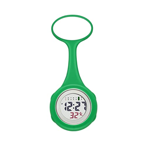 SOIMISS LCD Digital Display Watch Praktische Und Stylische Schwesternuhr Grün Für Medizinisches Personal Und Pflegekräfte Mit Clip Befestigung von SOIMISS