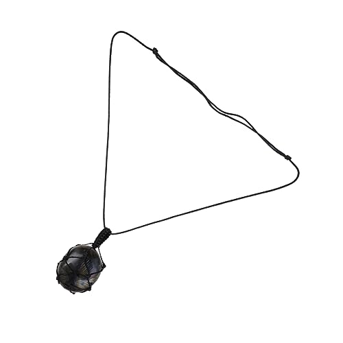 SOIMISS Labradorit Kette Mit Verstellbarem Seil Halskette Für Damen Und Einzigartiger Heilstein Schmuck Für Alltag Und Besondere Anlässe SOIMISS Labradorit Kette Mit Verstellbarem Seil Halskette Für Damen Und Einzigartiger Heilstein Schmuck Für Alltag Und Besondere Anlässe von SOIMISS
