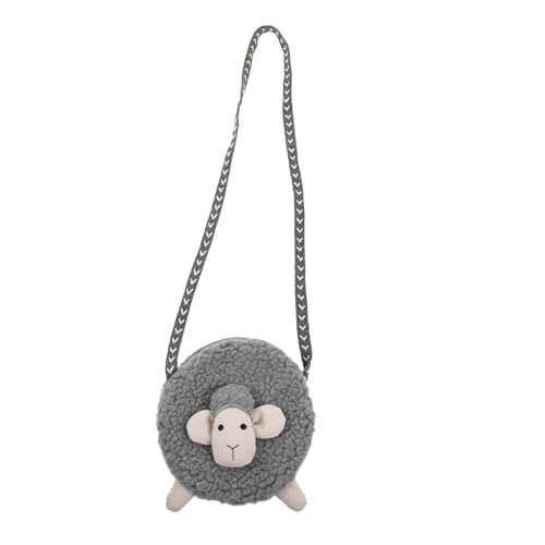 SOIMISS Cartoon Schaf Umhängetasche Für Mädchen Kleine Schultertasche Aus Baumwolle Münztasche Zum Aufbewahren Von Kleingeld Und Schlüsseln Tragbare Geldaufbewahrungstasche von SOIMISS