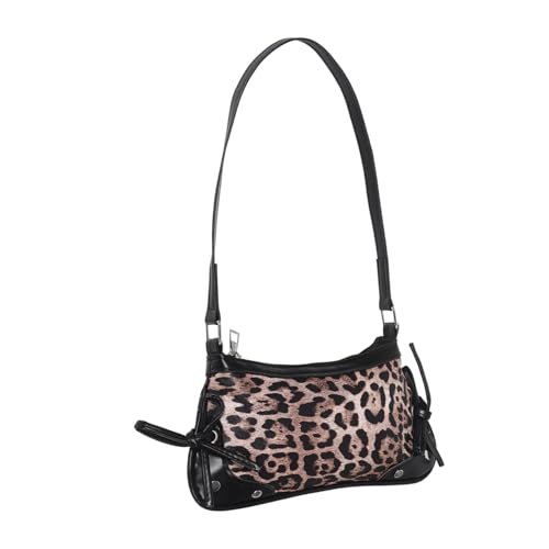 SOIMISS Leopardenmuster Bow Schultertasche Damen Handtasche PU Unterarm Tasche Modisch Vielseitig Für Alltag Shopping Arbeit von SOIMISS