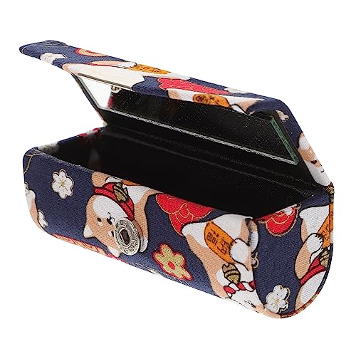 SOIMISS Lippenstiftetui Mit Spiegel Für Handtasche Dekorativer Lippenstifthalter Tragbares Lippenstift-aufbewahrungsetui Aus Pu Damen von SOIMISS