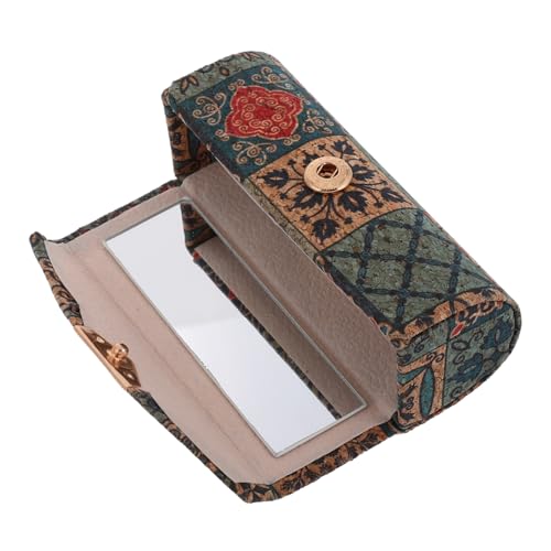 SOIMISS Lipstick Case mit Spiegel Vintage Kork Material Kratzfest Lippenstift Organizer Tragbar Mini Kosmetiktasche für Damen für Handtasche Make Up Unterwegs von SOIMISS