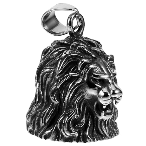 SOIMISS Löwenkopf Schlüsselanhänger aus Robuster Anhänger mit Glocke Vintage Charme für Männer als oder Persönlicher Begleiter Hochwertige Verarbeitung und Einzigartiges Design von SOIMISS