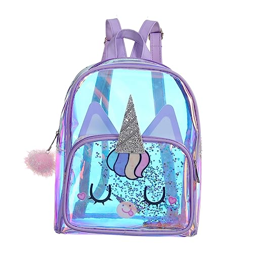 SOIMISS Cartoon-Rucksack Für Mädchen Kinderrucksack Mit Einhorn-Design Junge Mädchen-Schultasche Rucksack Für Schulausflüge Und Freizeit Großes Fassungsvermögen Leicht Zu Öffnender Reißver von SOIMISS