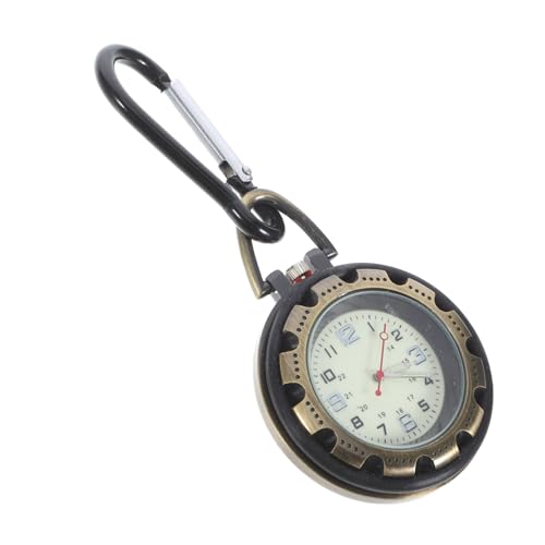 SOIMISS Taschenuhr Mit Karabine Für Outdoor Reisen Hängeuhr Für Wandern Uhr Für Rucksack Und Kleidung Robust Und Praktisch von SOIMISS