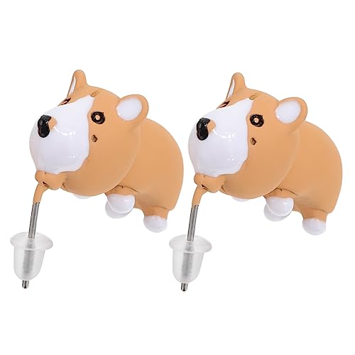 SOIMISS Tier Ohrstecker Lustige Tierform Ohrringe Kreativer Ohrschmuck Mit Baumelnder Kette Stylische Modeaccessoires Für Alltag Und Anlass von SOIMISS