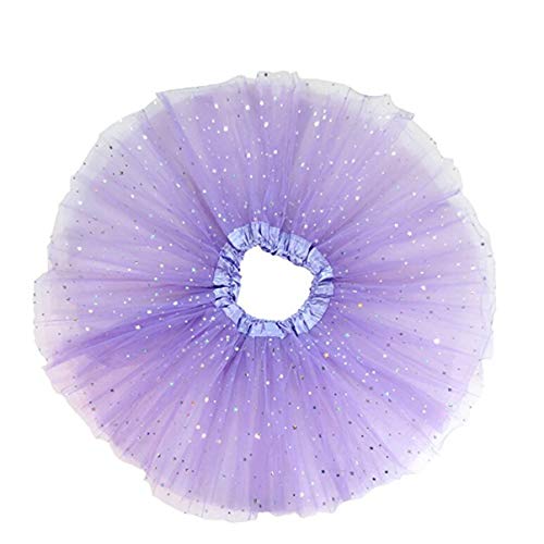 SOIMISS Mädchen Tutu Rock Tüll Glitter Star Prinzessin Ballett Kleid Ballett Tanzen Kleid Geburtstag Party Kostüm für Kleinkind Mädchen Kid Lila von SOIMISS