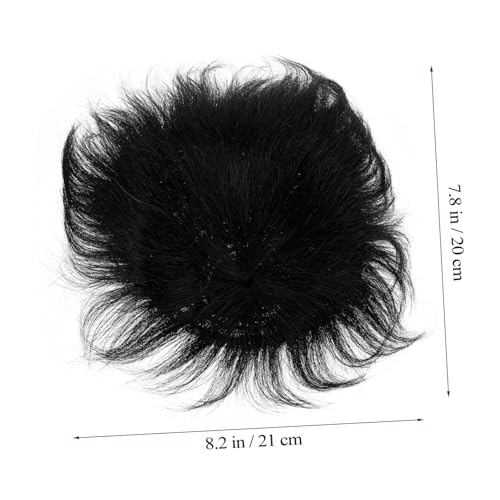 SOIMISS Männer Haarersatzstück Echthaar Haarklammer Natürliches Oberkopf Haarteil Clip Befestigung Stabil Für Alltag und Festliche Anlässe von SOIMISS