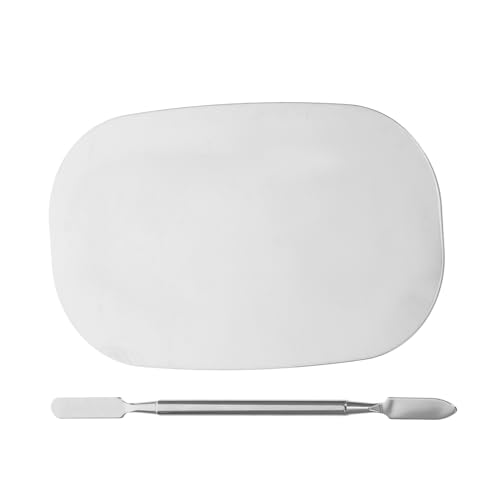 SOIMISS Makeup Mixing Palette aus Edelstahl mit Spatel Tragbares Make Up Mischtablett für Foundation Lippenstift Lidschatten und Nagellack Kompakt und Leicht für Profi und Unterwegs SOIMISS Makeup Mixing Palette aus Edelstahl mit Spatel Tragbares Make Up Mischtablett für Foundation Lippenstift Lidschatten und Nagellack Kompakt und Leicht für Profi und Unterwegs von SOIMISS