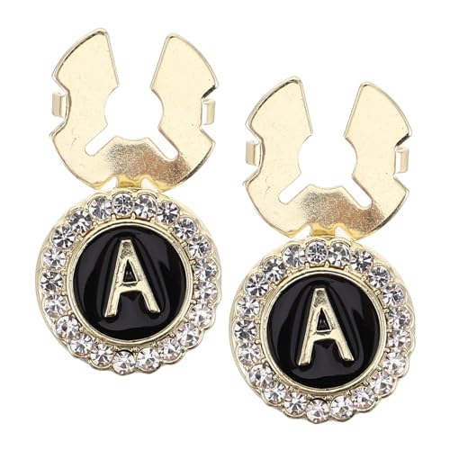 SOIMISS Manschettenknöpfe Herren Goldfarben Zinklegierung Buchstaben Design Elegante Anzug Accessoires Hochzeit Business Formelle Hemd Cufflinks von SOIMISS