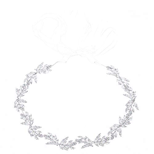 SOIMISS Metall Blatt Braut Gürtel Hochzeit Kristall Kleid Gürtel Braut Taille Kette schönes Accessoire (Silber) von SOIMISS