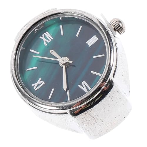 SOIMISS Fingeruhr Mini-uhr Ring Römische Ziffer Ringuhr Moderne Herren-ringuhr Zinklegierung Tragen Accessoire Leicht Tragen Uhrzeit von SOIMISS