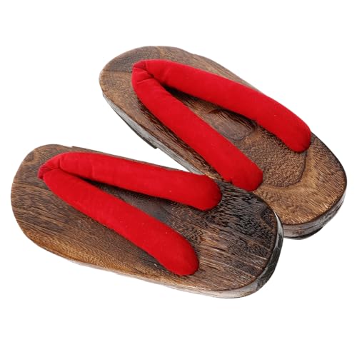 SOIMISS Modebewusste Herren Holzclogs Sandalen Japanischer Stil Komfortable Rutschfeste Sommerschuhe mit Weicher Sohle für Alltag und Freizeit von SOIMISS