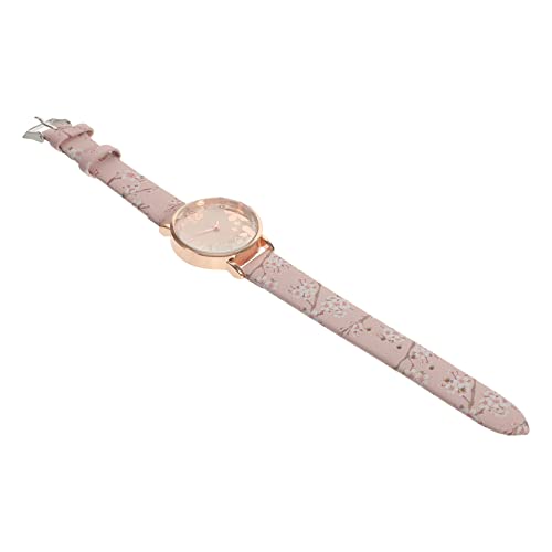 SOIMISS Modische Damenuhr Quarz Stylische Armbanduhr Aus Kunstleder Freizeit Und Partyuhr Für Damen Rosa von SOIMISS
