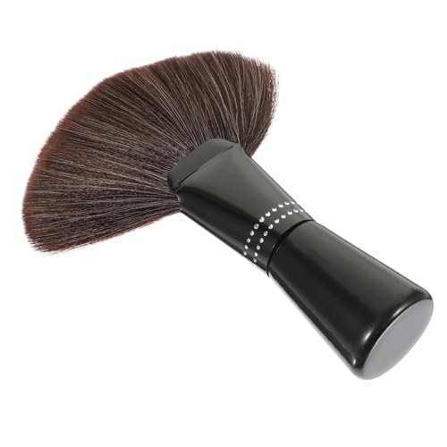 SOIMISS Multifunktionaler Fächerpinsel für Damen Nylonborsten Acryl Griff mit Strass Puder und Foundation Brush zum Präzisen Blenden und Auftragen von Make Up Kaffee Farbe von SOIMISS