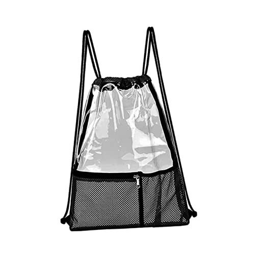 SOIMISS wasserdichte Kordelzugtasche Aus PVC Und Polyestermaterial Tragbarer Und Durchsichtiger Sportrucksack Mit Kordelzug Für Aufbewahrungsbedürfnisse Bei Reisen Und Ausflügen von SOIMISS