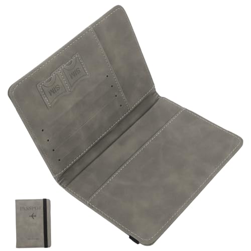 SOIMISS Passhülle Aus Pu- Mit Kartenetui Dokumentenbehälter Für Reisepass Und Reiseunterlagen Faltbares Design Einfache von SOIMISS