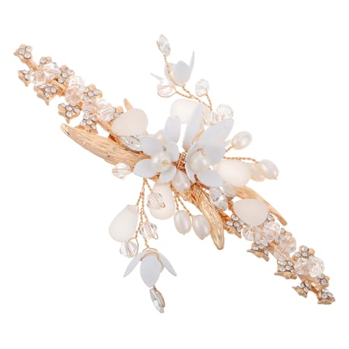 SOIMISS Perlen Haarschmuck Für Braut Hochzeit Schmuck Haarteile Clip Seitenclip Haarschmuck Für Brautjungfern Und Blumenmädchen Stilvolle Haaraccessoires Für Frauen von SOIMISS