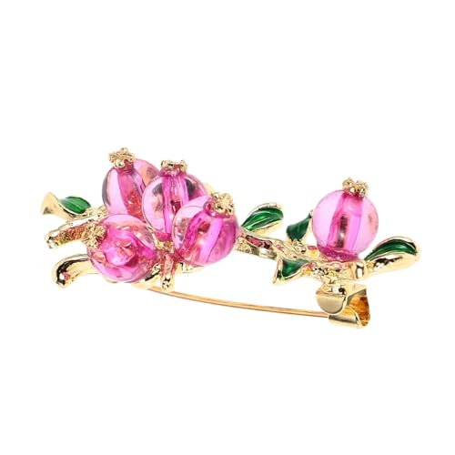 SOIMISS Persimmon Brosche für Damen Anstecknadel Handgefertigtem Schmuck Herbstliche Mode Accessoires zur Verschönerung von Blazern und Kleidung Exklusive Design Details Farbton von SOIMISS