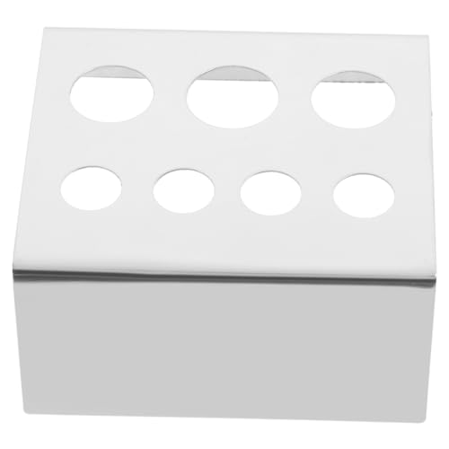 SOIMISS Pigment Tintenbecher Halter Fach Ständer für Tattoo Zubehör Robustes Beauty Accessoire Passend für Kleine Große Farbkappen Silberfarbener Tattoo Pigment Cup Organizer von SOIMISS