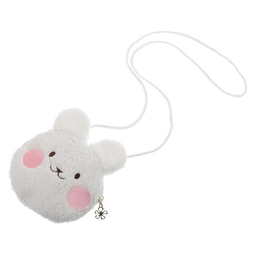 SOIMISS Plüsch Kaninchen Umhängetasche für Mädchen Weiche Flauschige Crossbody Bag und Münzbörse Leicht Tragbar Niedliches Cartoon Design für Kleine Mädchen und Täglichen Gebrauch von SOIMISS