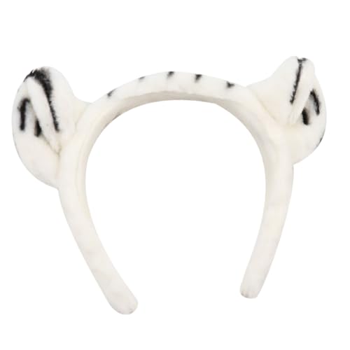SOIMISS Plüsch Tigerohren Haarreif Kreatives Tier Kostüm Stirnband und Leicht Unisex Headwear für Party und Cosplay Simulierte Leopardenohren Einfach zu Reinigen Zubehör von SOIMISS