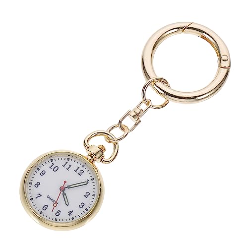SOIMISS Pocket Quartz Uhr Mit Luminous Funktion Tragbare Krankenschwester Taschenuhr Mit Schlüsselring Für Ärzte Und Pflegepersonal Große Ziffern Klare Lesbarkeit Für Professionellen von SOIMISS