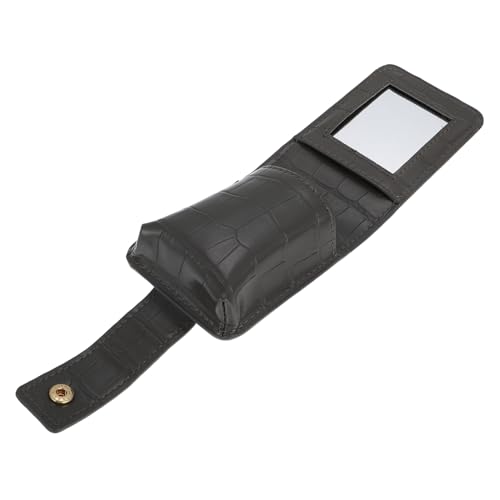 SOIMISS Praktische Kosmetiktasche mit Integriertem Spiegel Lippenstift aufbewahrung aus Weichem Pu Leder Kompakt und Tragbar für Reisen Partys und Alltag für Damen und Mädchen von SOIMISS