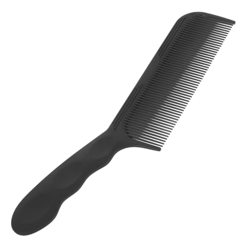 SOIMISS Professioneller Haarschneidekamm aus Robustem Abs für Herren Flat Top Ergonomisch Geformt Präzises Styling für Braids und Haarschneidesalon Schwarzer Barber Kamm von SOIMISS